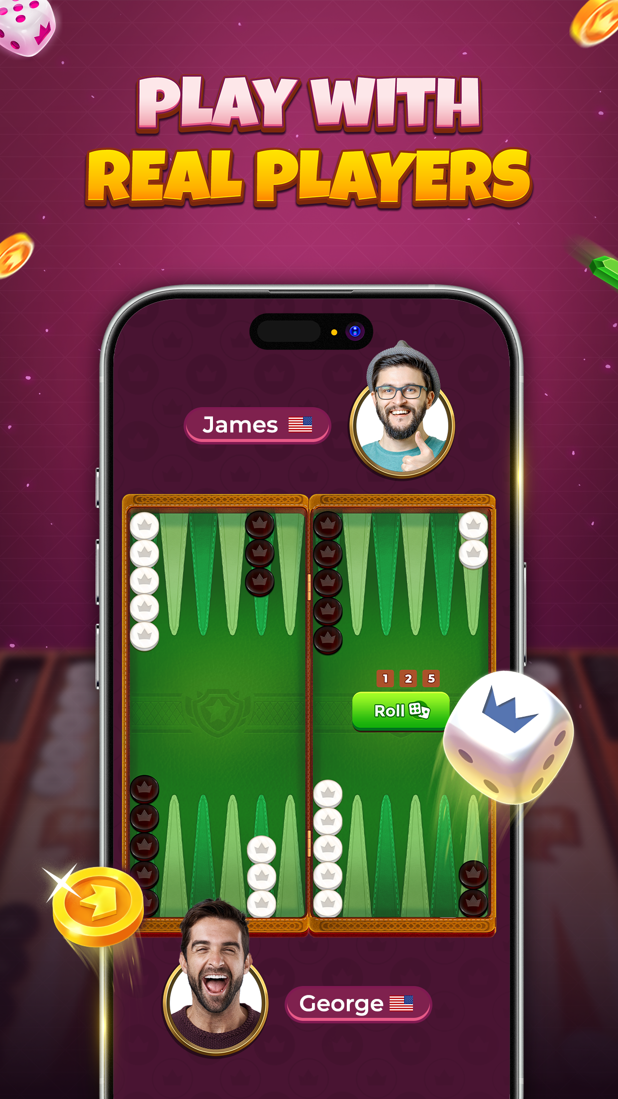 اسکرین شات 2 بازی Backgammon Friends Online