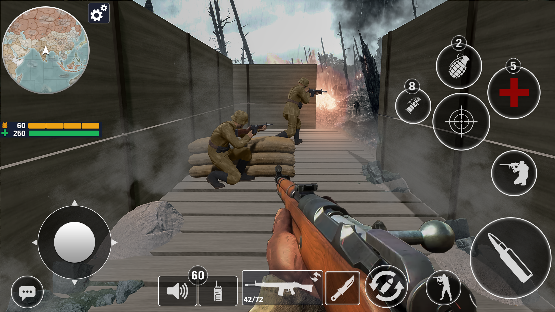 اسکرین شات 2 بازی World War Fire Squad Gun Shoot