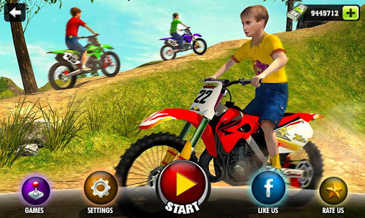 اسکرین شات 1 بازی Kids Downhill Mountain Motorbike Riding