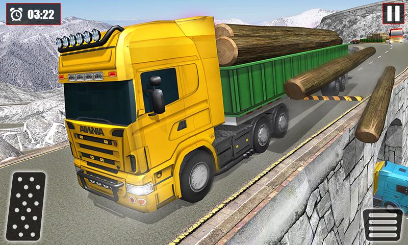 اسکرین شات 3 بازی Offroad Snow Trailer Truck Dri