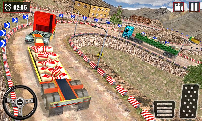 اسکرین شات 2 بازی Offroad Snow Trailer Truck Dri