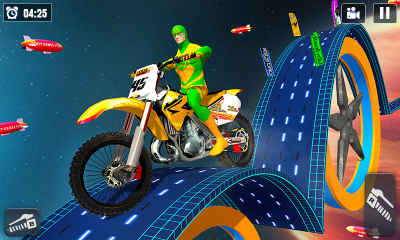 اسکرین شات 5 بازی Superhero GT Bike Racing Stunt