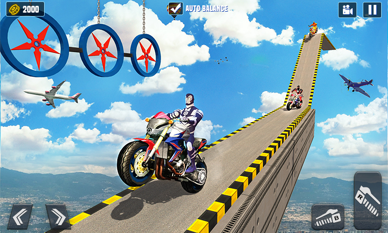 اسکرین شات 6 بازی Superhero GT Bike Racing Stunt