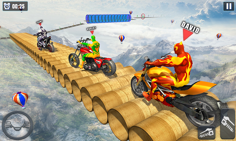 اسکرین شات 4 بازی Superhero GT Bike Racing Stunt