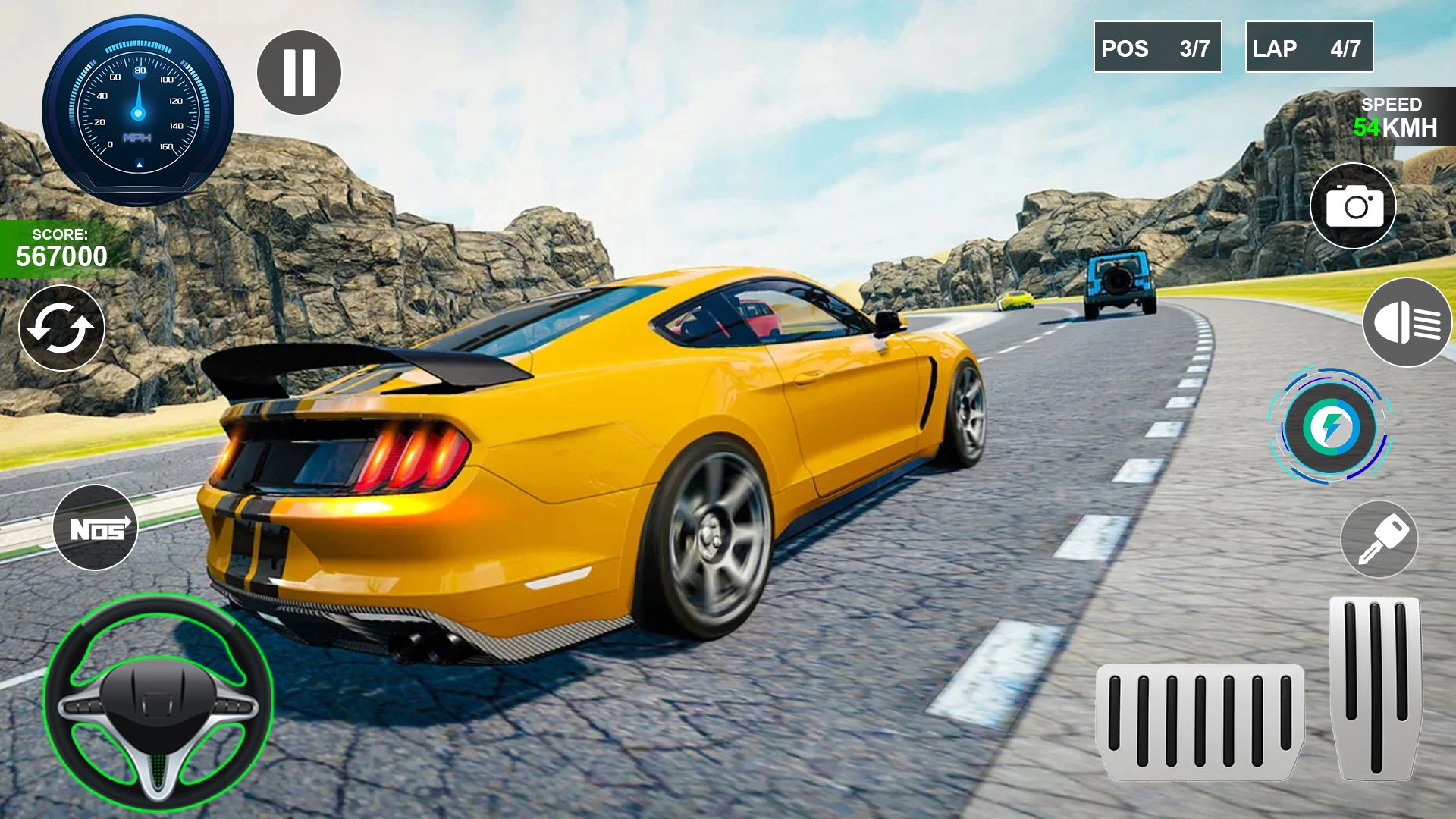 اسکرین شات 5 برنامه Sports Car Racing Games