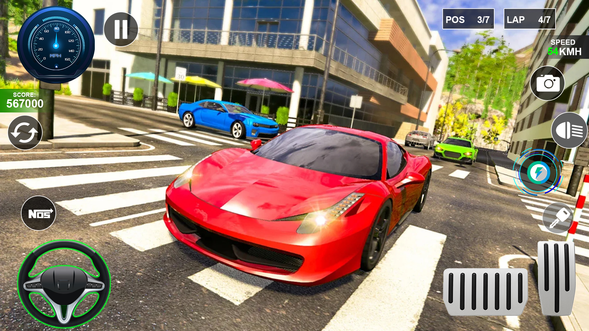 اسکرین شات 3 برنامه Sports Car Racing Games