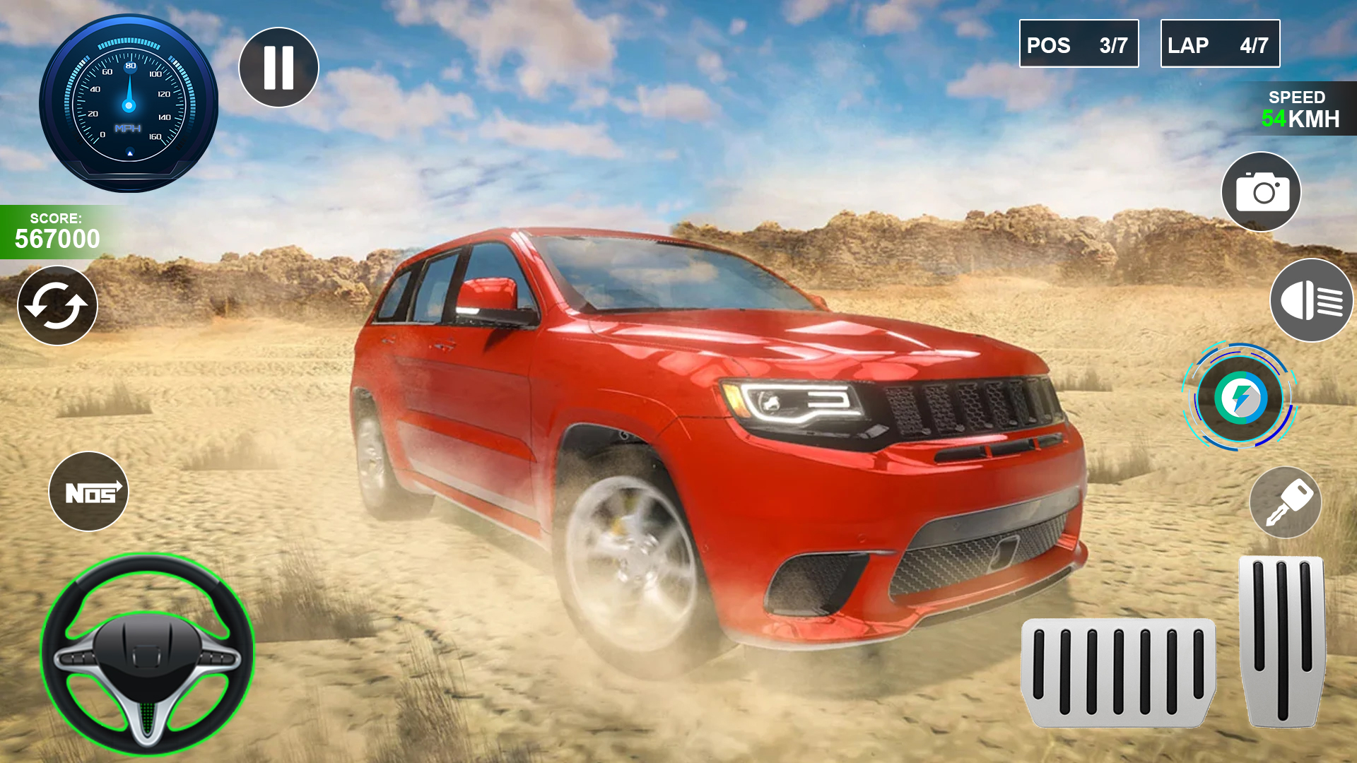اسکرین شات 4 برنامه Sports Car Racing Games