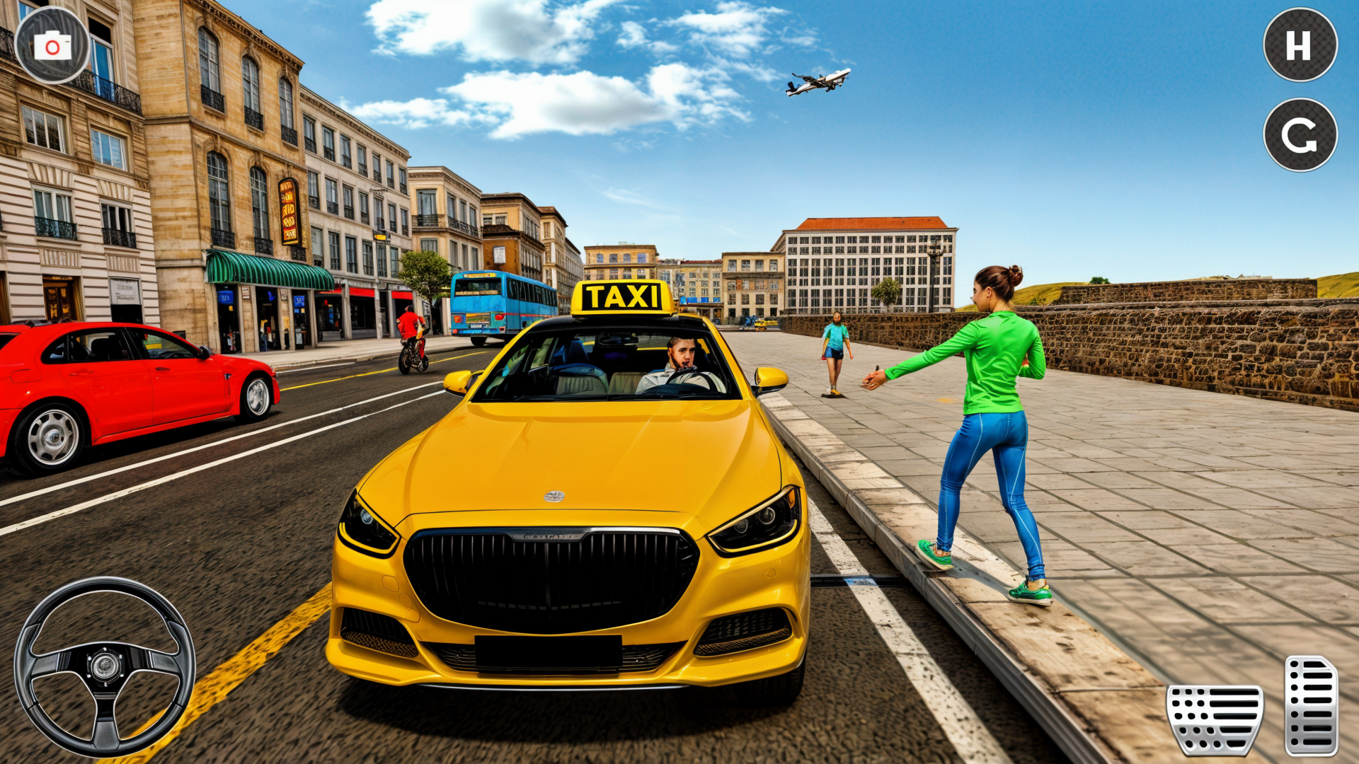 اسکرین شات 1 بازی Crazy Car Taxi Simulator