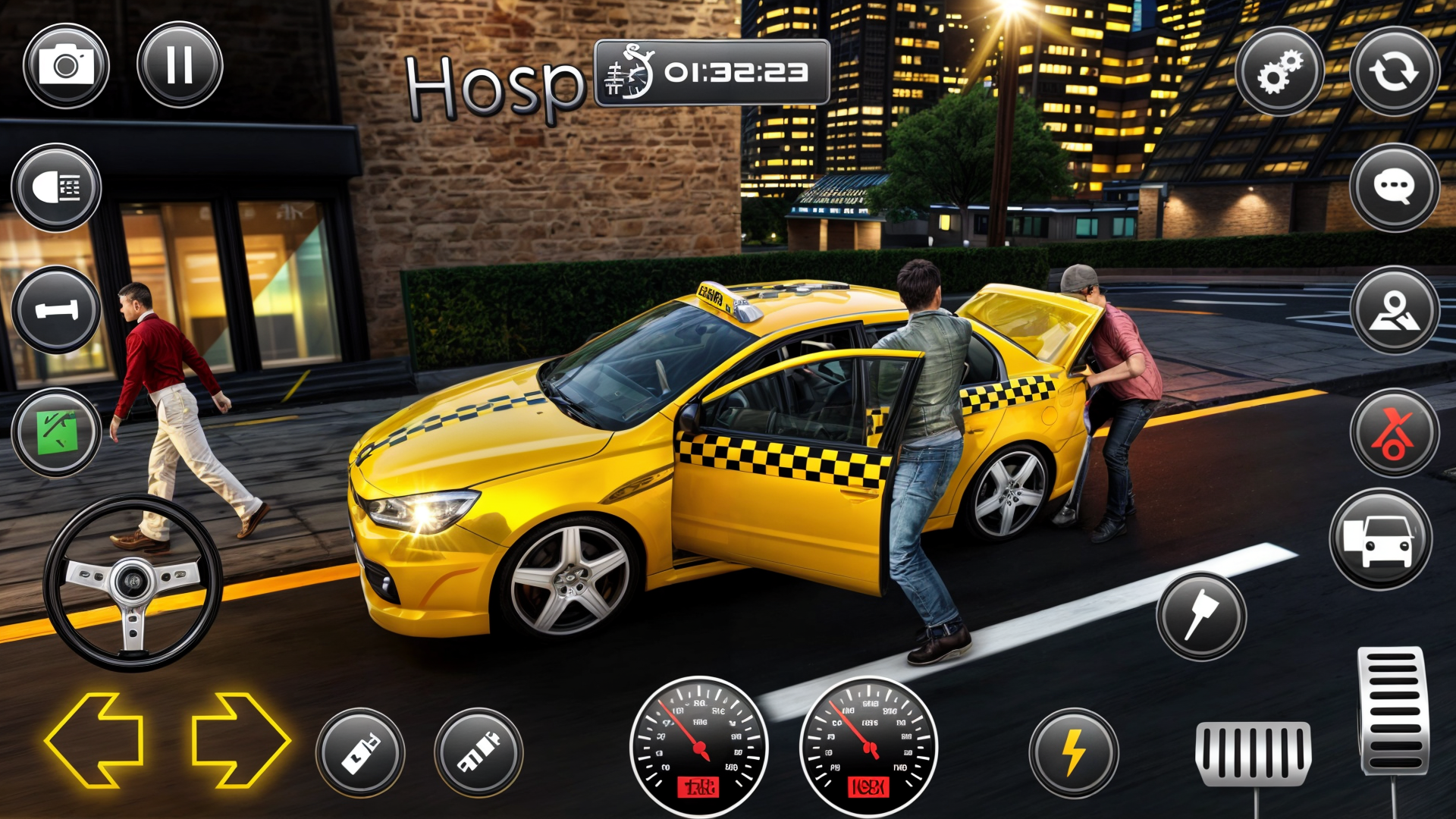 اسکرین شات 6 بازی Crazy Car Taxi Simulator