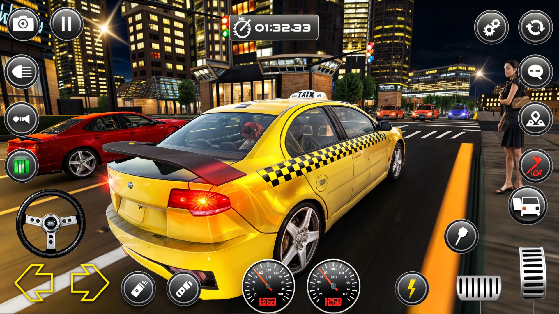 اسکرین شات 4 بازی Crazy Car Taxi Simulator