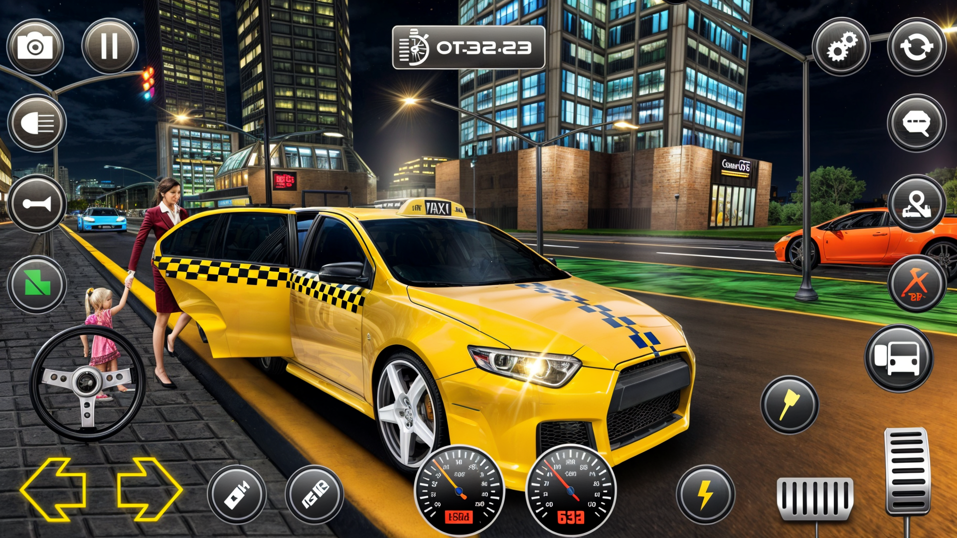 اسکرین شات 3 بازی Crazy Car Taxi Simulator