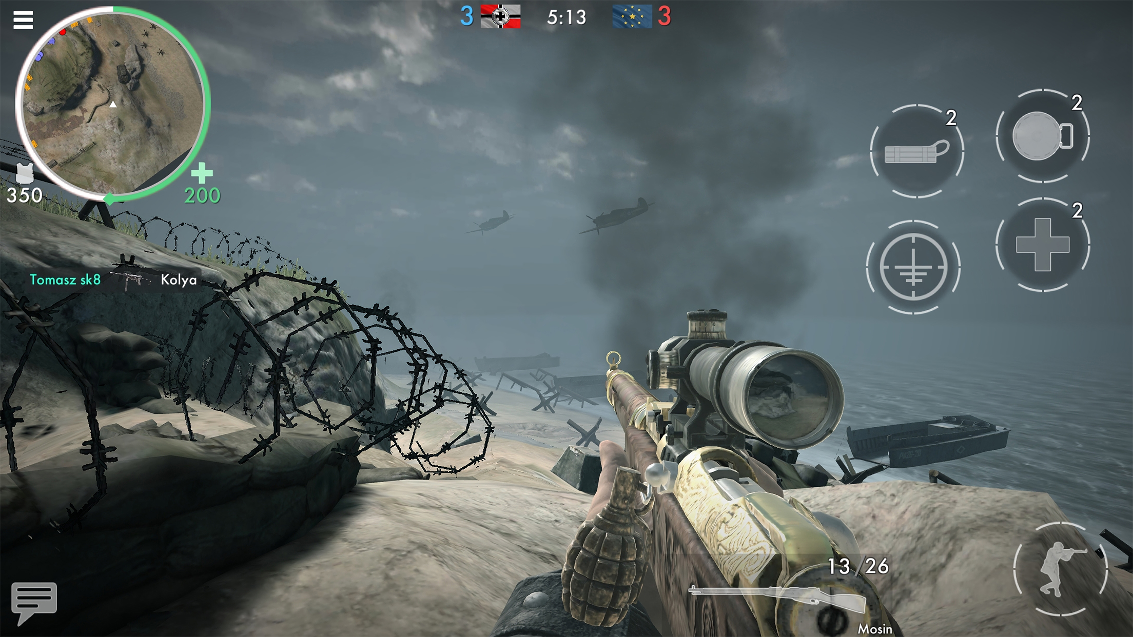 اسکرین شات 3 بازی World War Heroes Test