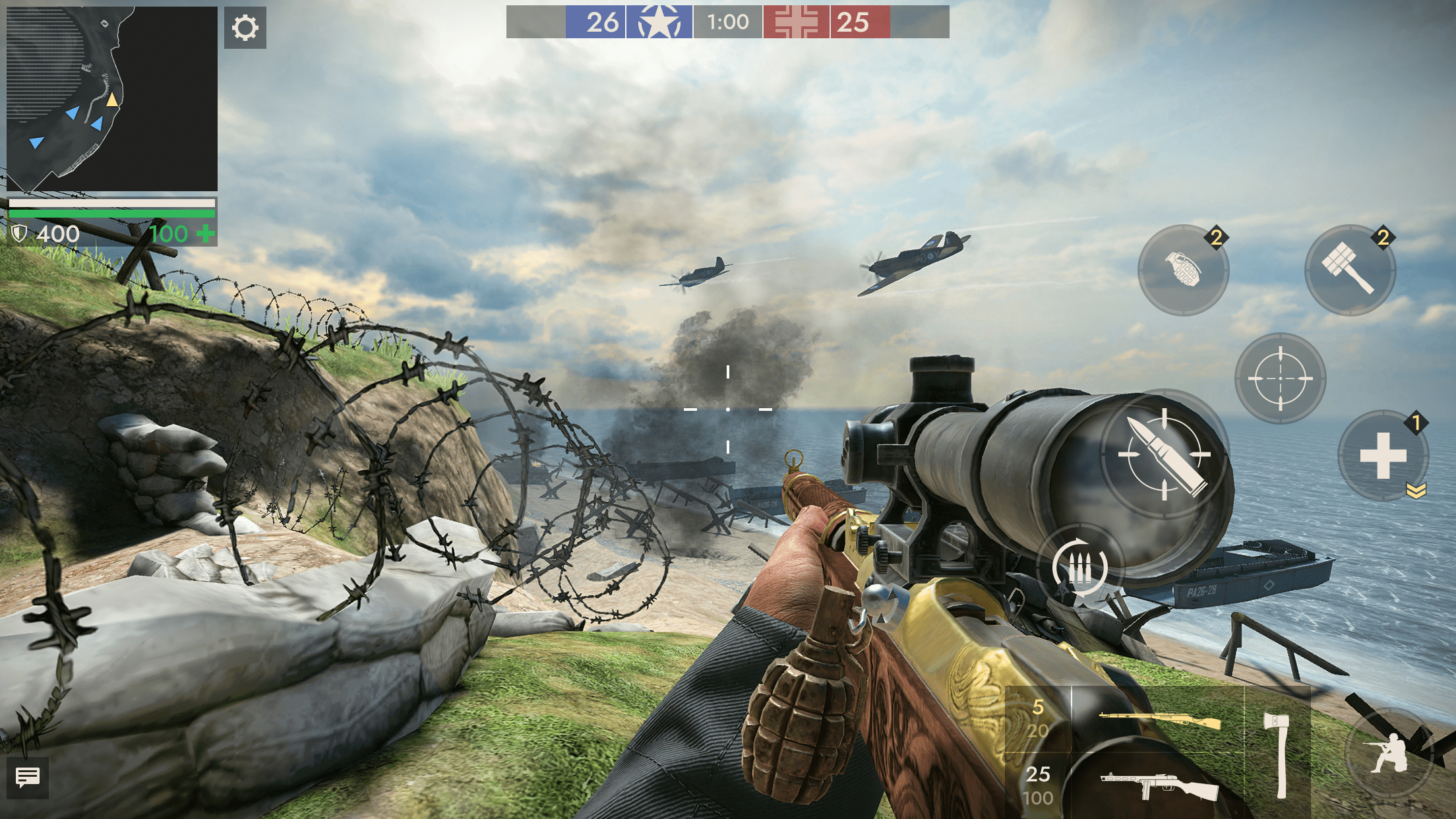 اسکرین شات 5 بازی World War Heroes — WW2 PvP FPS