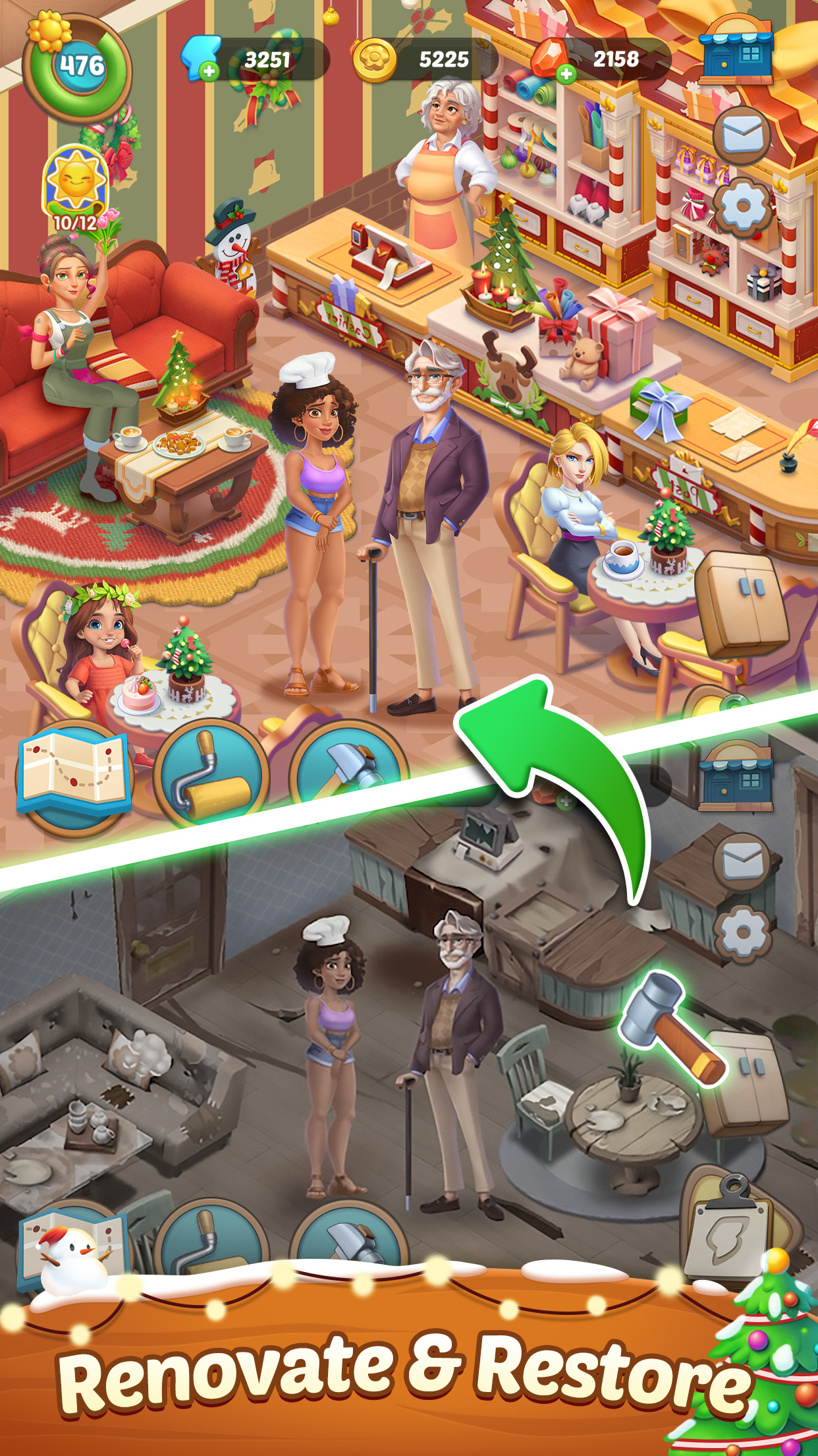 اسکرین شات 4 بازی Seaside Escape®: Merge & Story