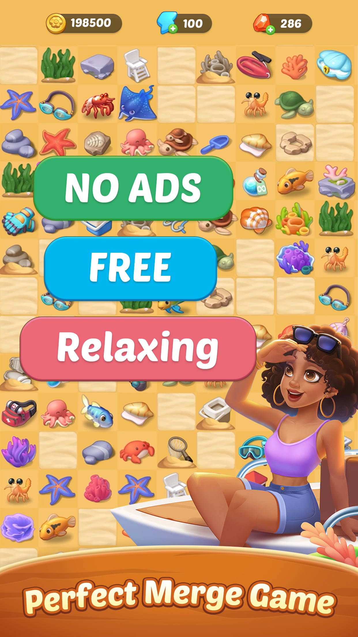 اسکرین شات 3 بازی Seaside Escape®: Merge & Story