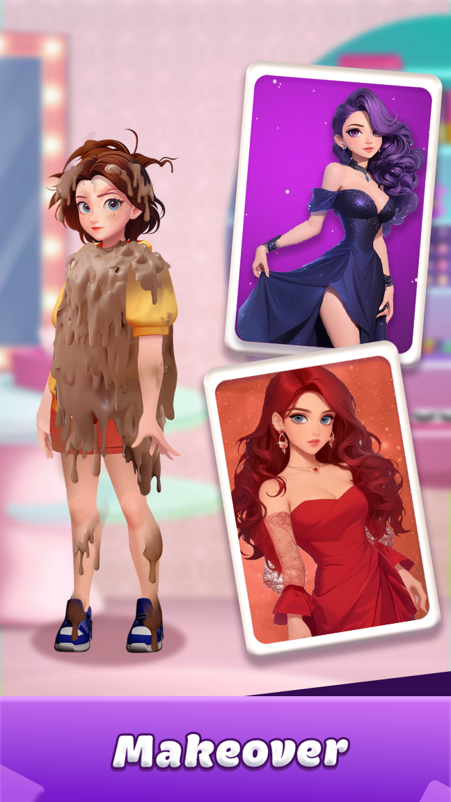 اسکرین شات 3 بازی Makeover Queen: Pull the pin