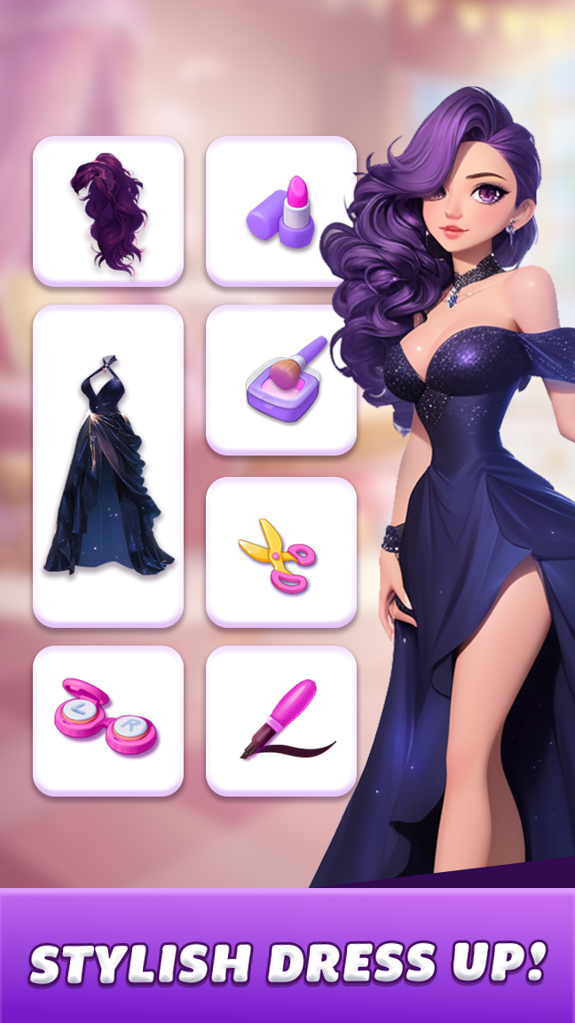 اسکرین شات 4 بازی Makeover Queen: Pull the pin