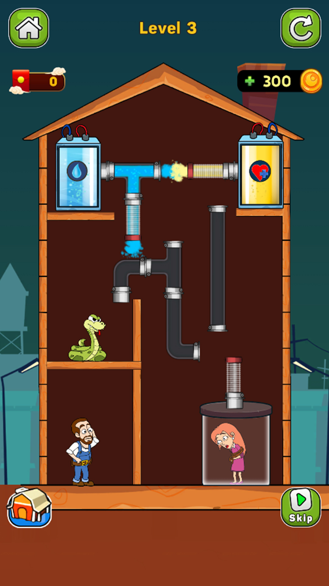 اسکرین شات 2 بازی Home Pipe: Water Puzzle
