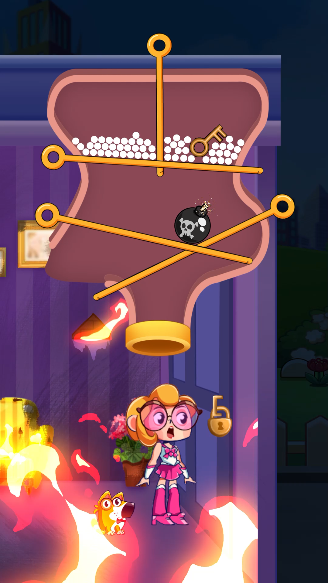 اسکرین شات 4 بازی Save The Girl - Pull The Pin