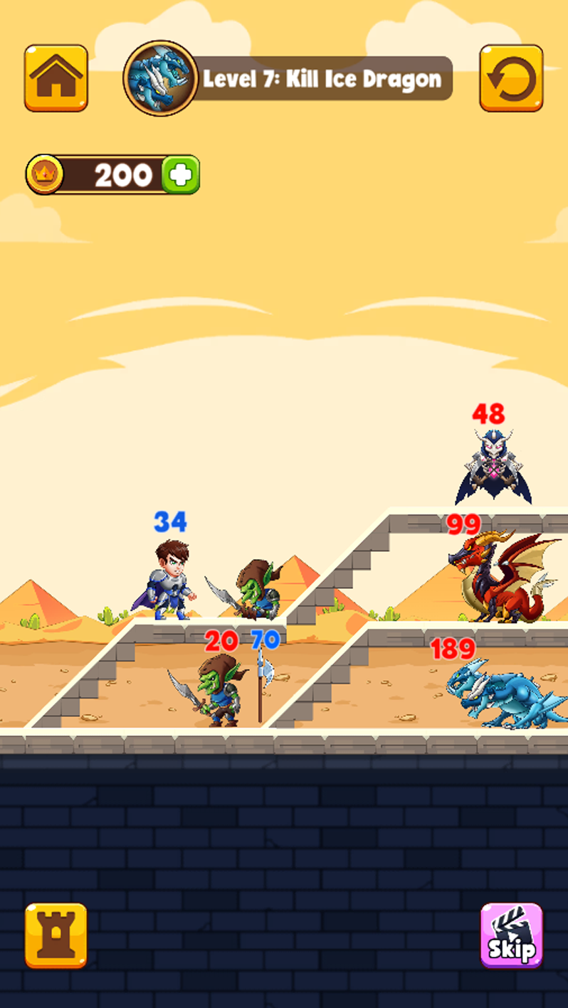 اسکرین شات 4 بازی Save The Hero - Merge Puzzle