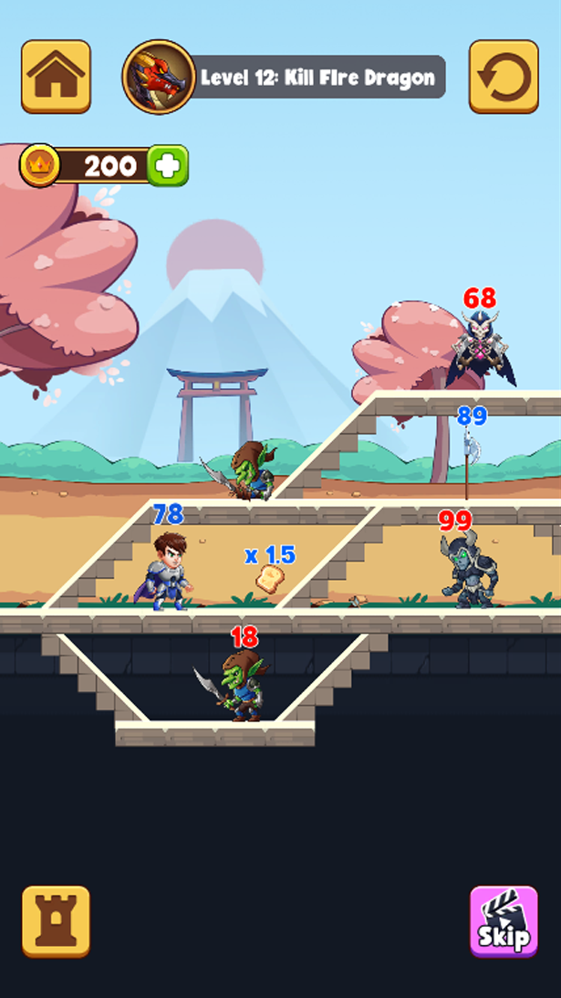 اسکرین شات 1 بازی Save The Hero - Merge Puzzle