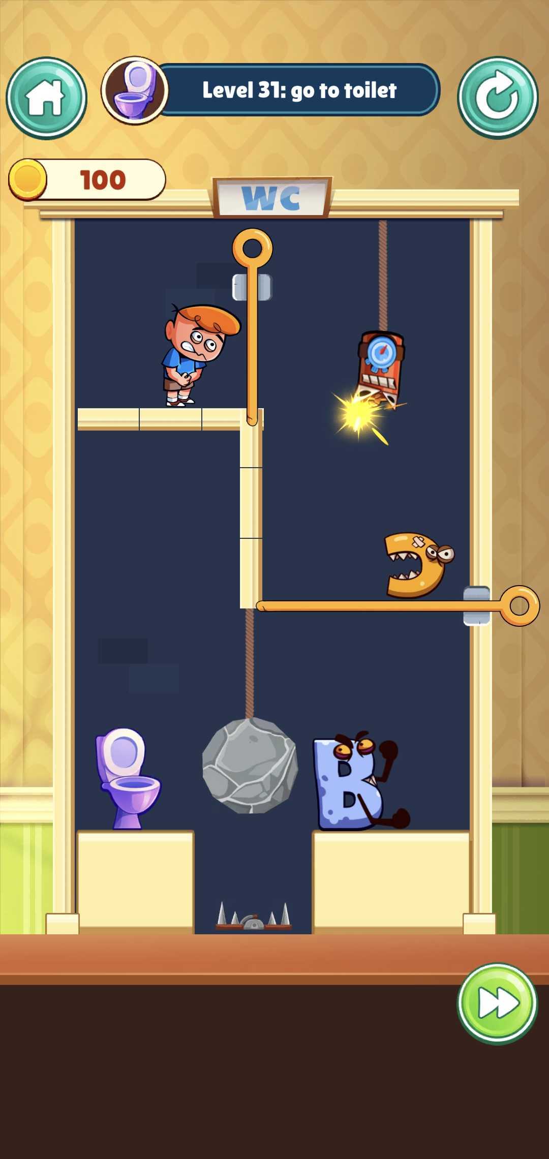 اسکرین شات 3 بازی Toilet Pin : Alphabet Time