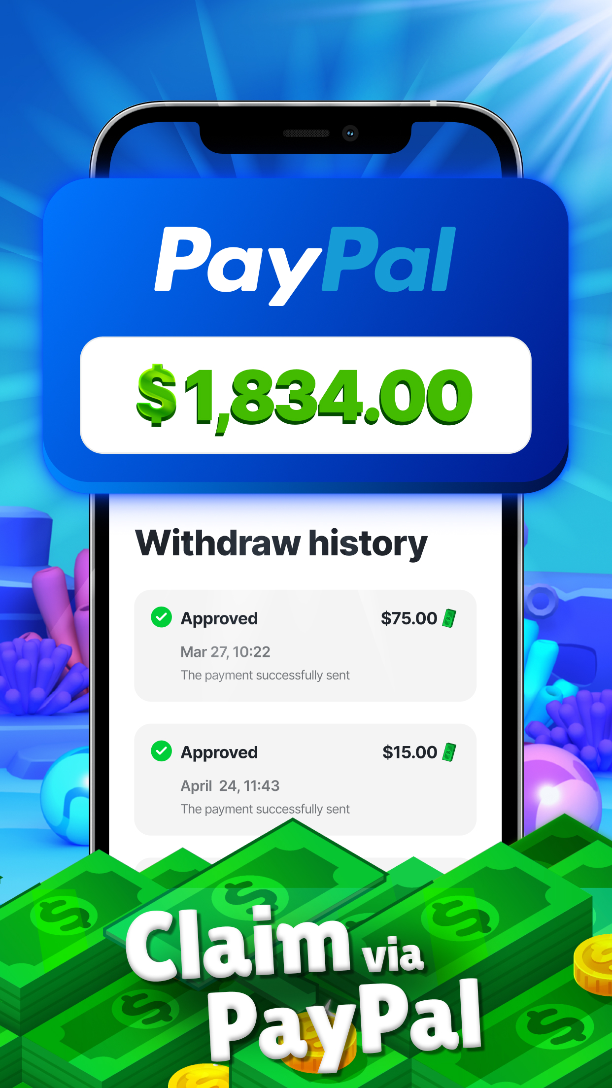 اسکرین شات 7 بازی Bubble Bling: Win Real Money