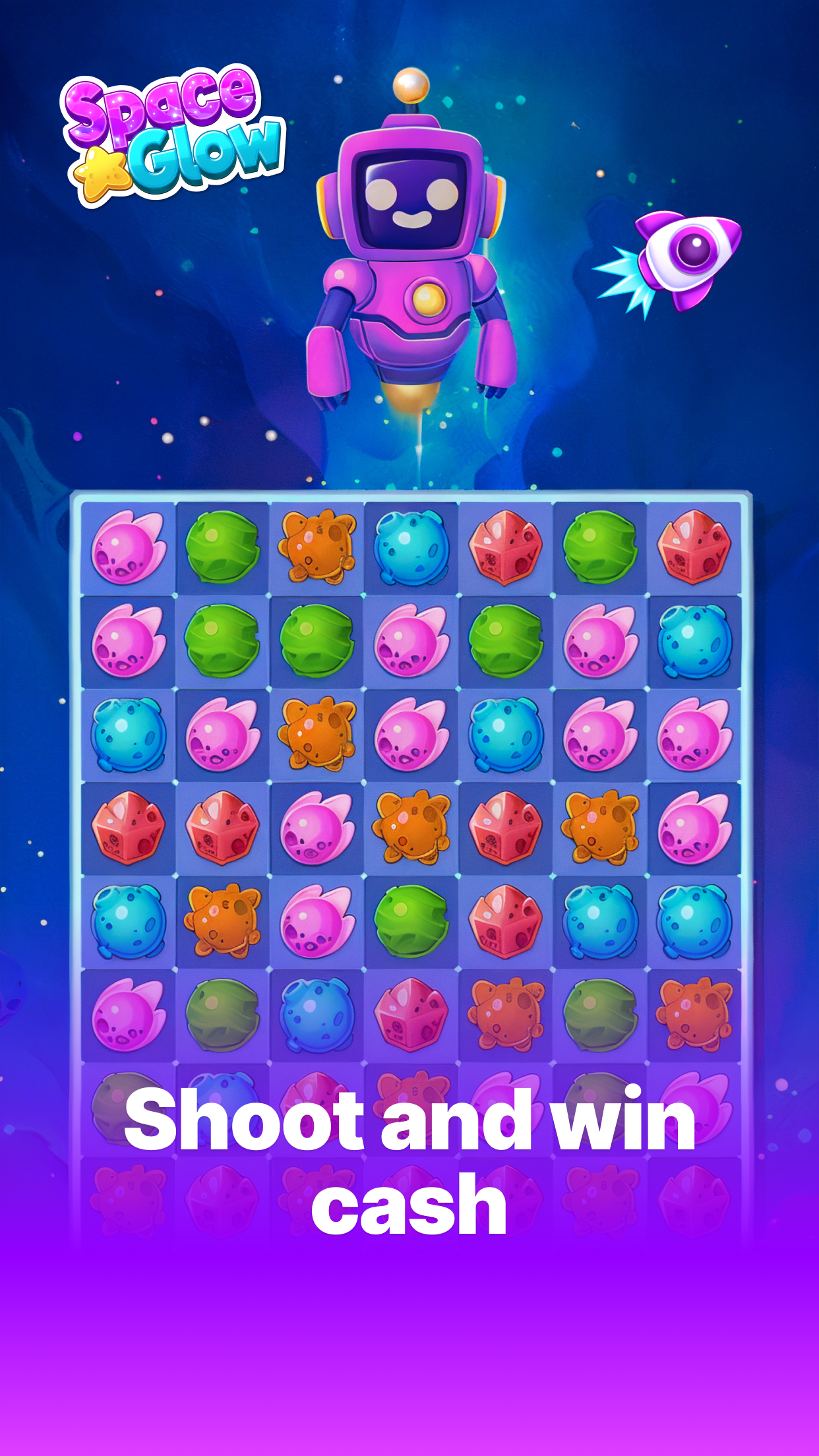 اسکرین شات 1 بازی Space Glow: Money Game