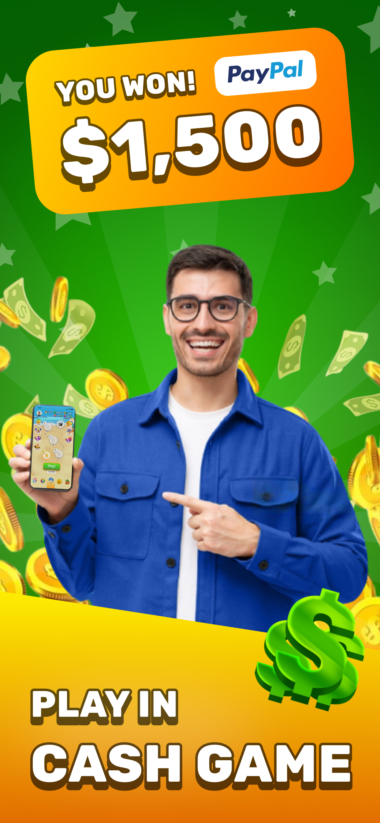 اسکرین شات 1 بازی GAMEE Prizes: Real Money Games