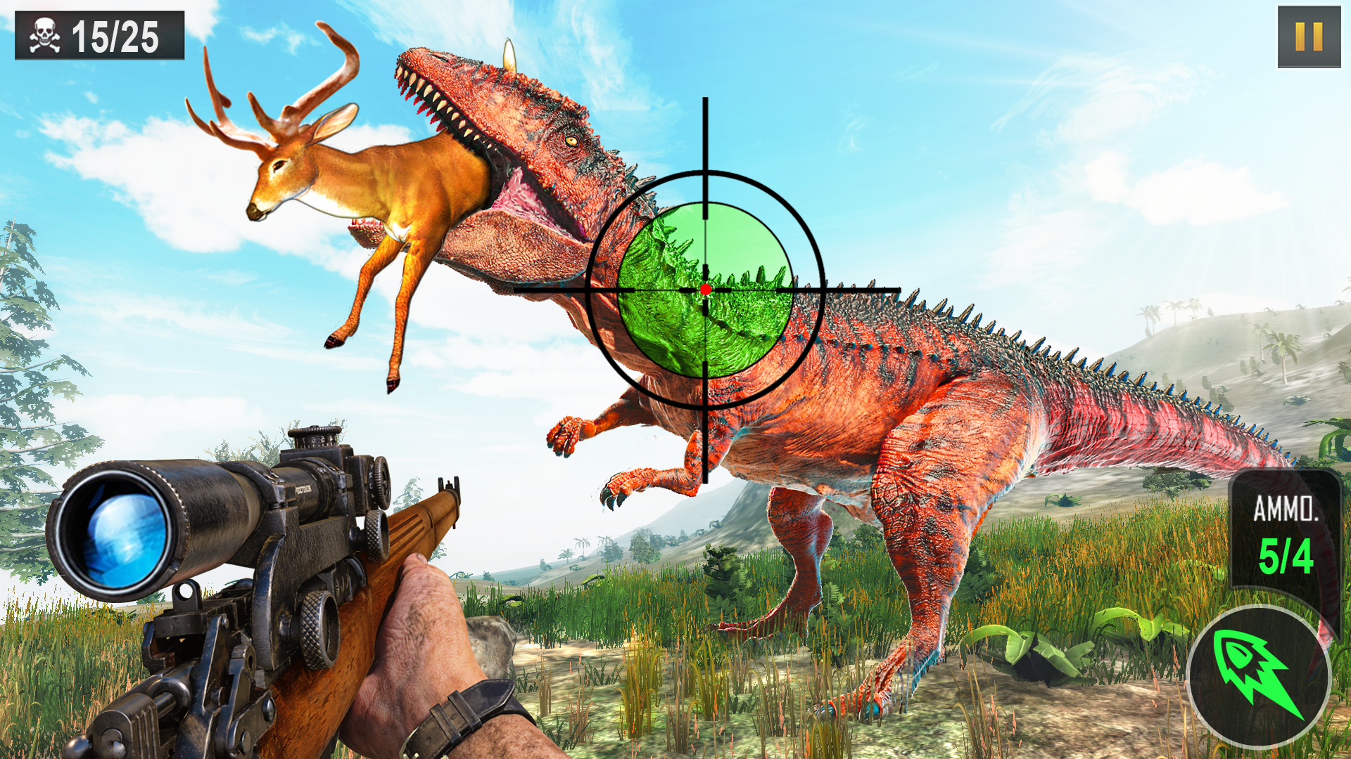 اسکرین شات 5 برنامه Wild Jungle Deer Hunting Games