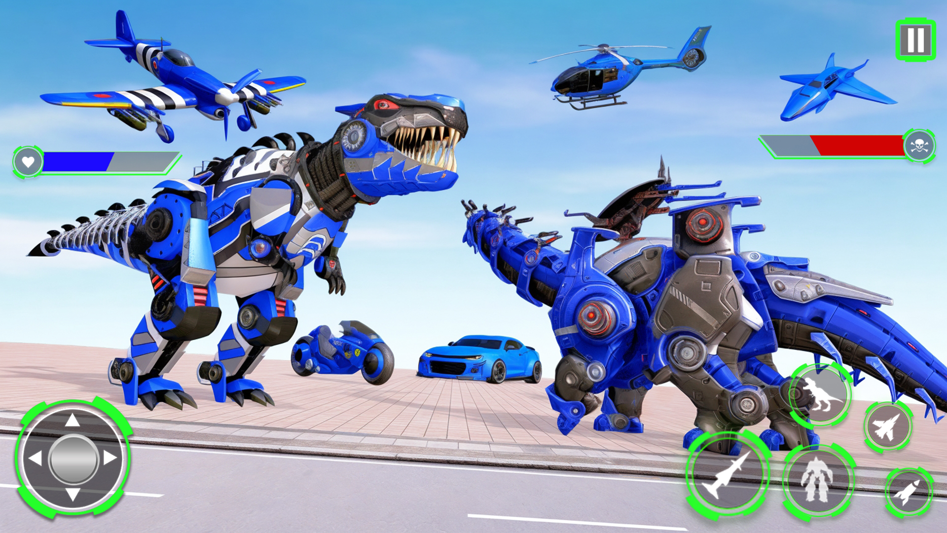 اسکرین شات 3 بازی Dino Car Robot: Robot Games