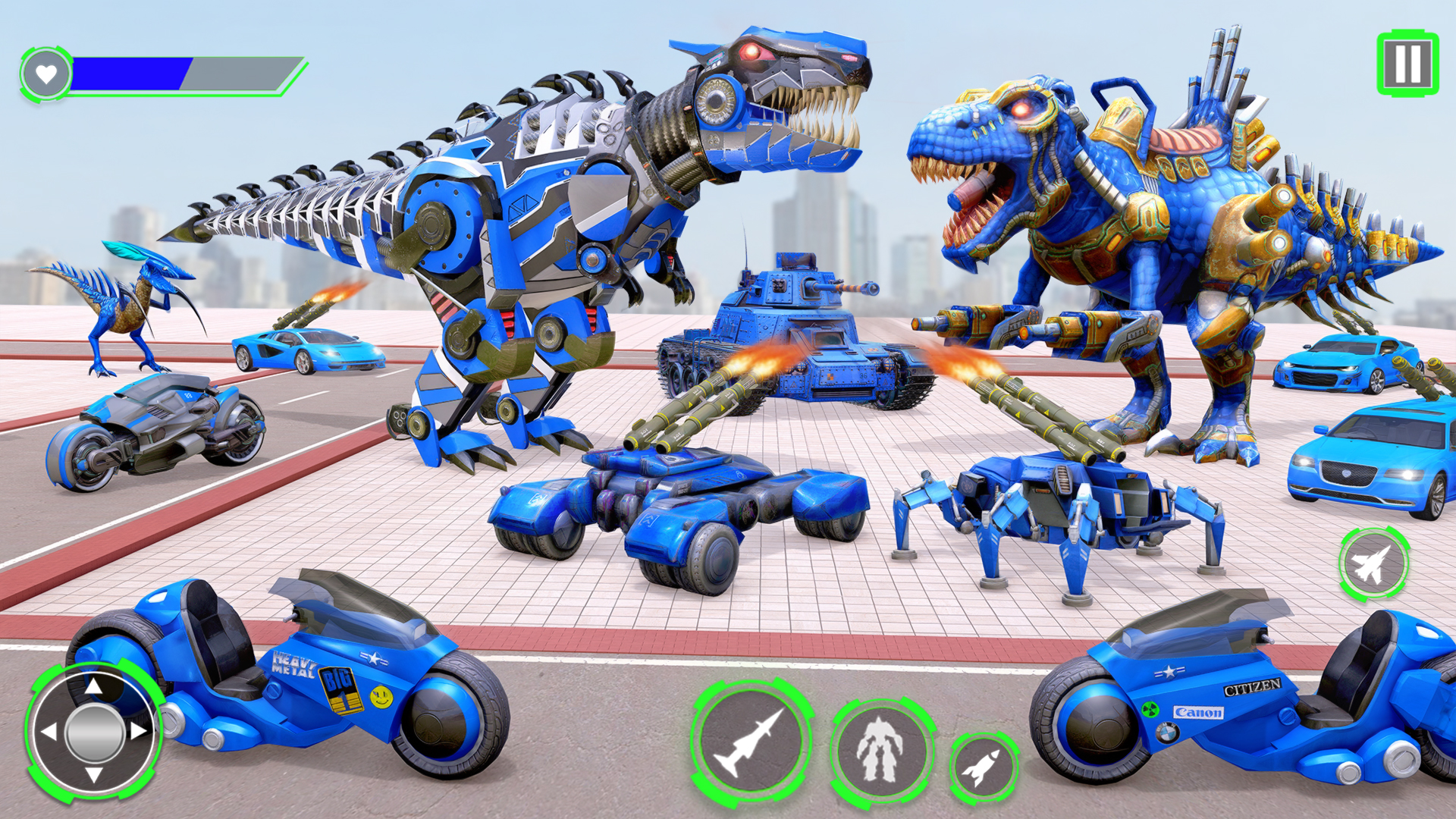 اسکرین شات 4 بازی Dino Car Robot: Robot Games