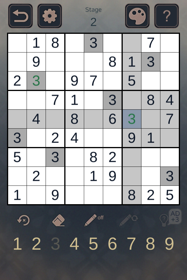اسکرین شات 6 بازی Wolf And Moon : Sudoku
