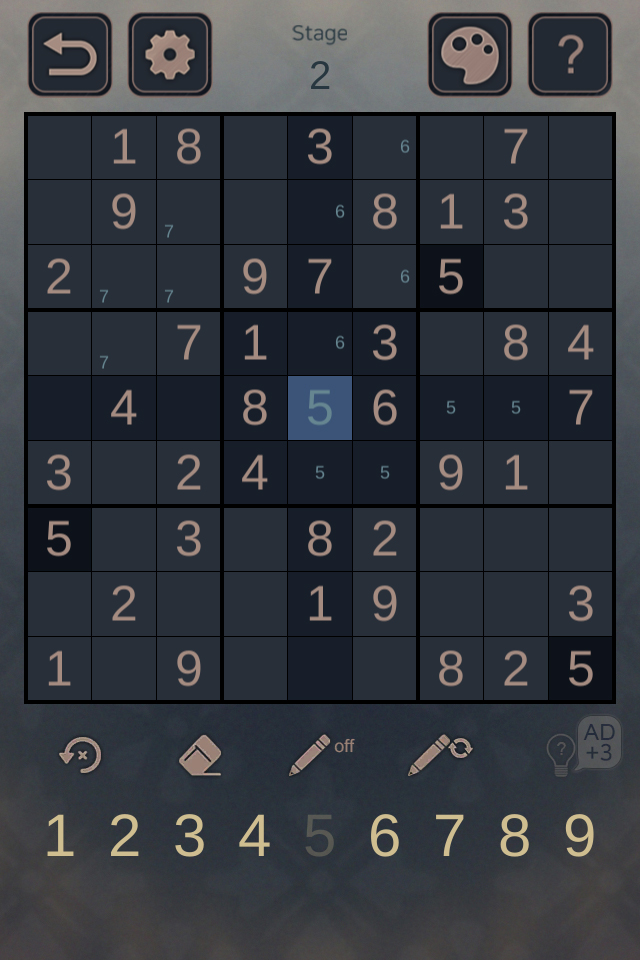 اسکرین شات 7 بازی Wolf And Moon : Sudoku