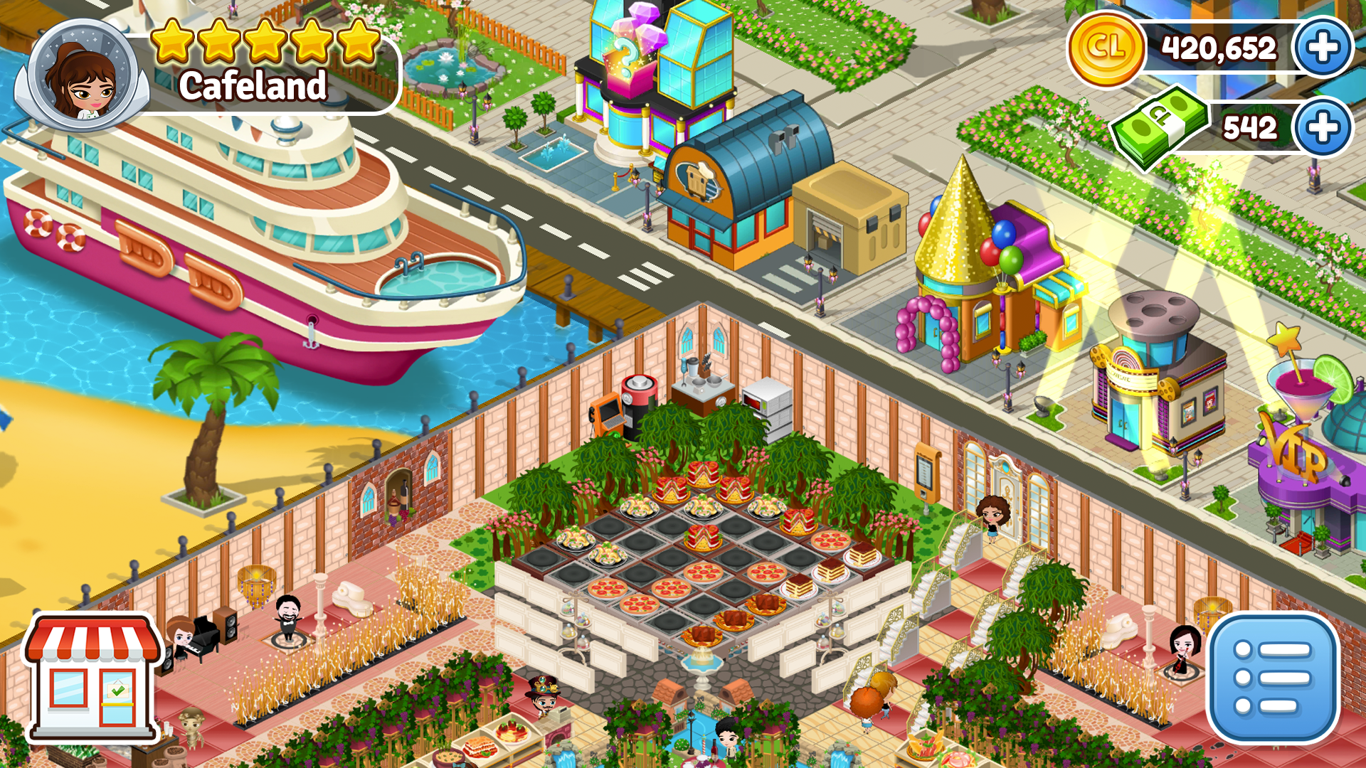 اسکرین شات 8 بازی Cafeland - Restaurant Cooking