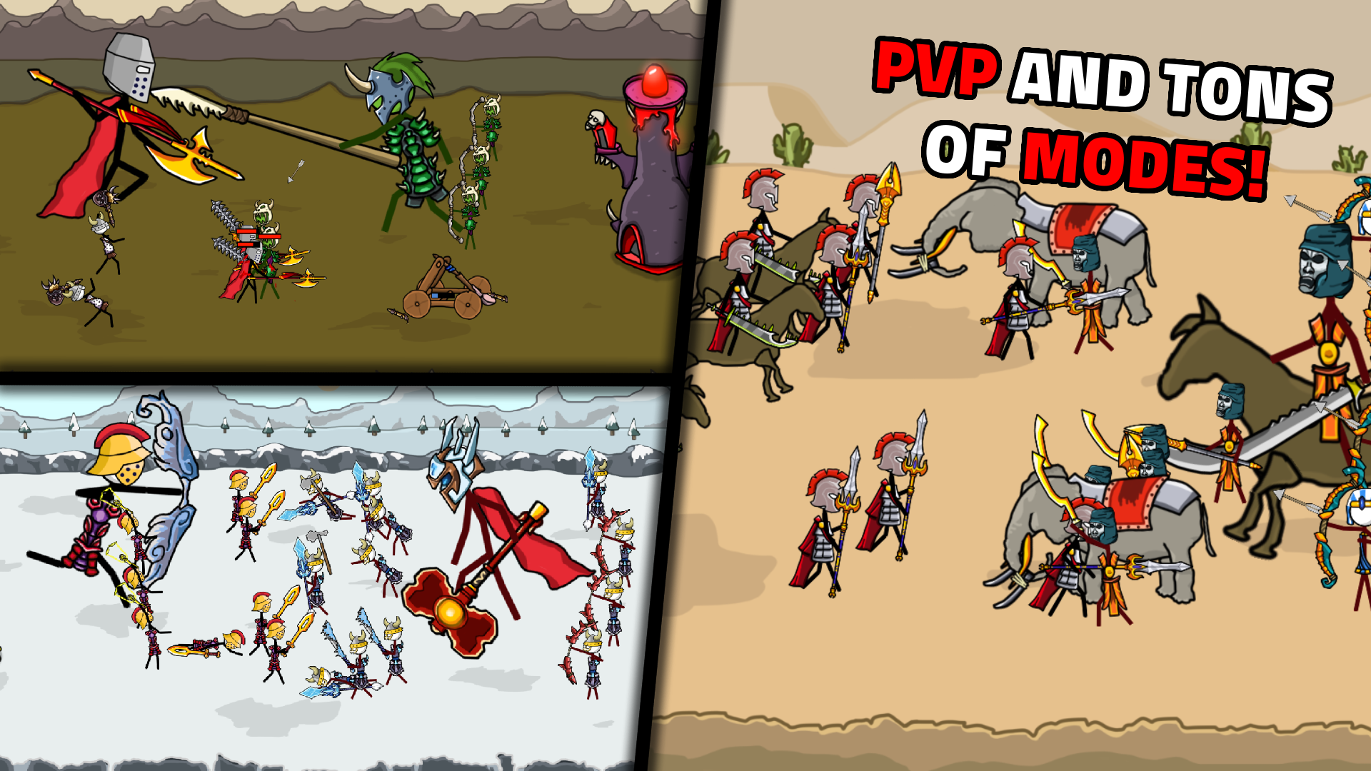 اسکرین شات 4 بازی Stickmans War: Legend Kingdoms