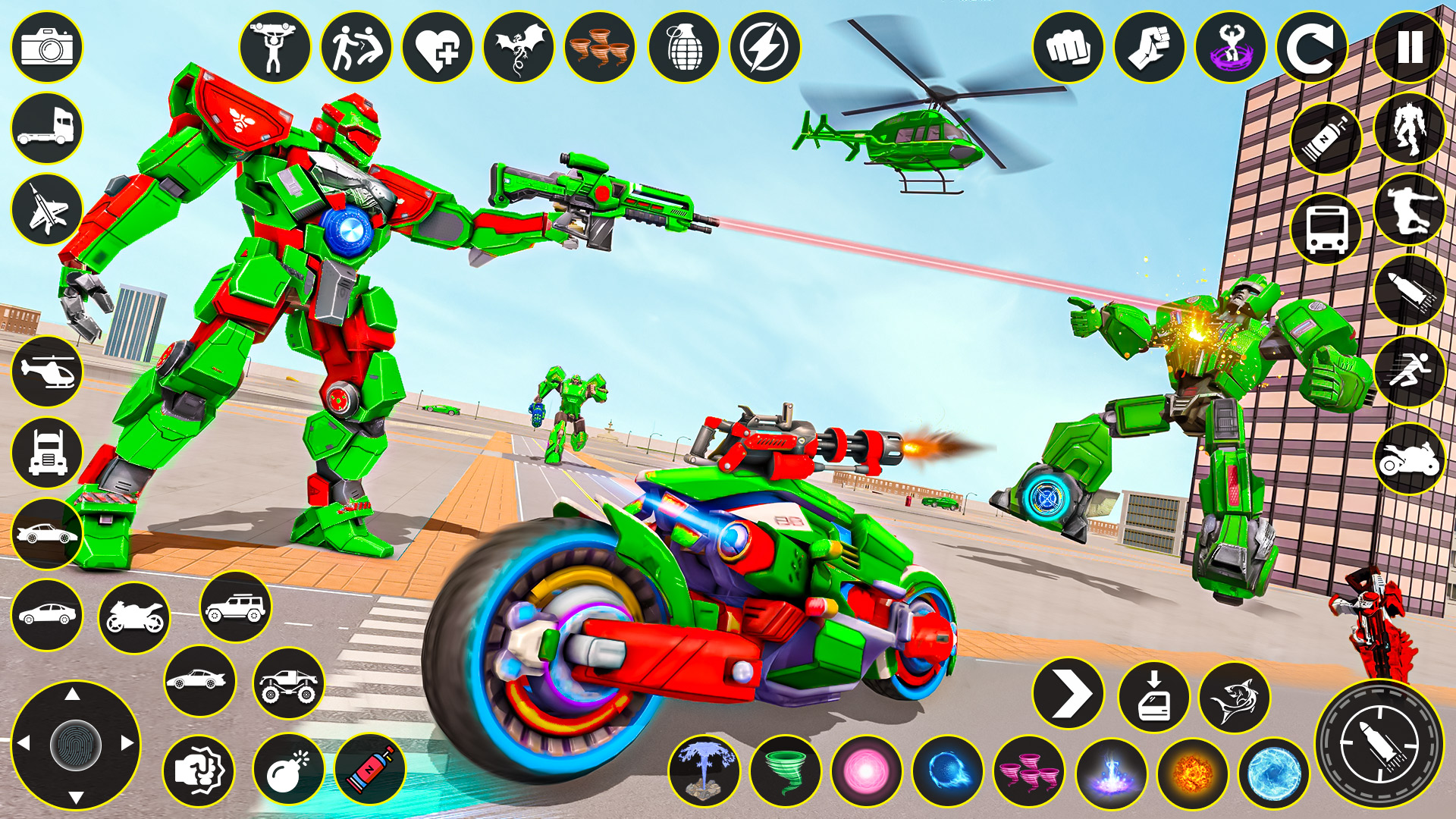 اسکرین شات 2 برنامه Shark Robot Transform Game 3D