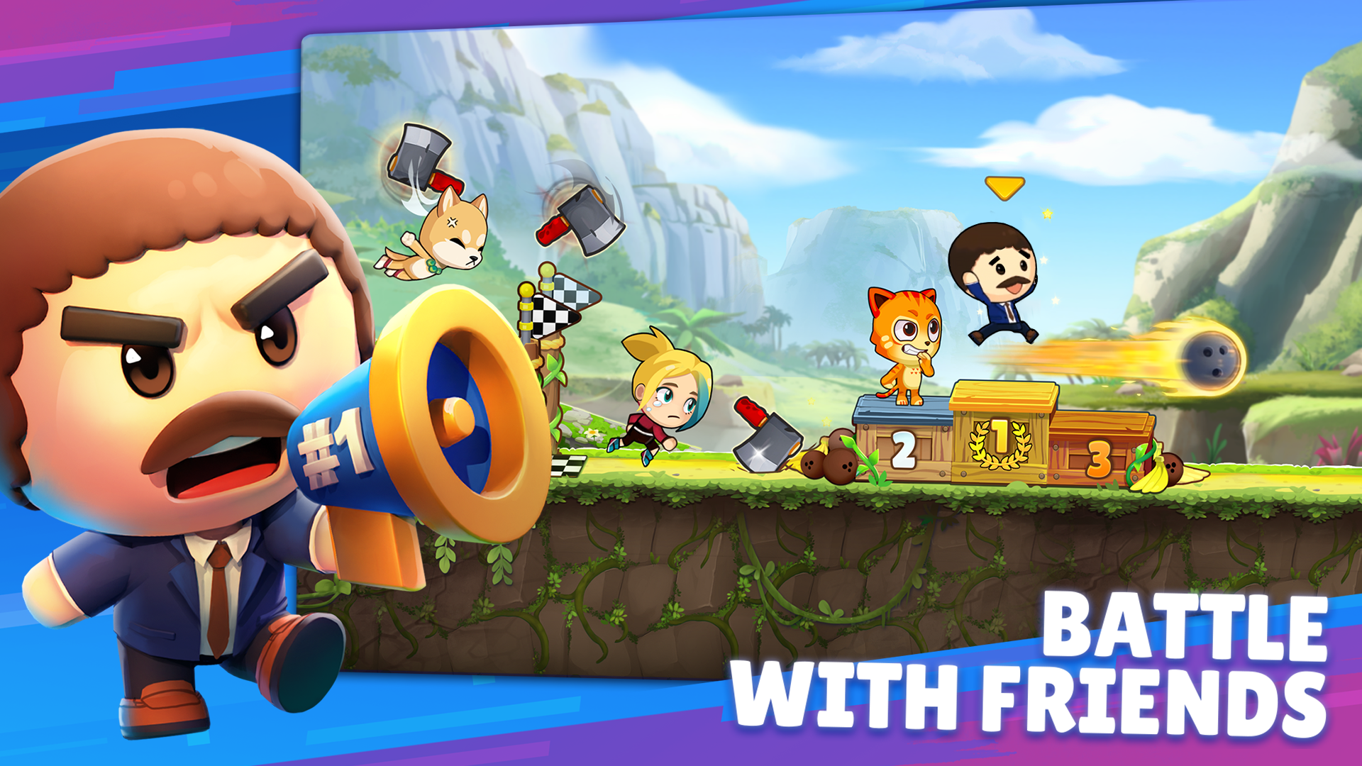 اسکرین شات 2 بازی Battle Run: Multiplayer Racing