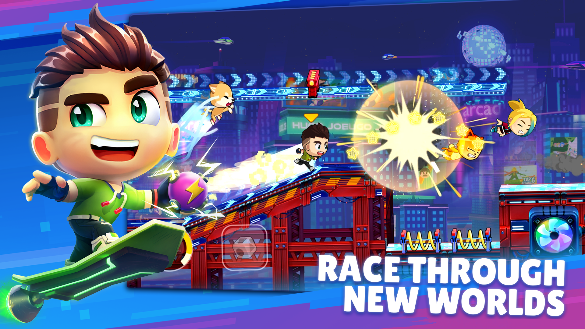 اسکرین شات 3 بازی Battle Run: Multiplayer Racing