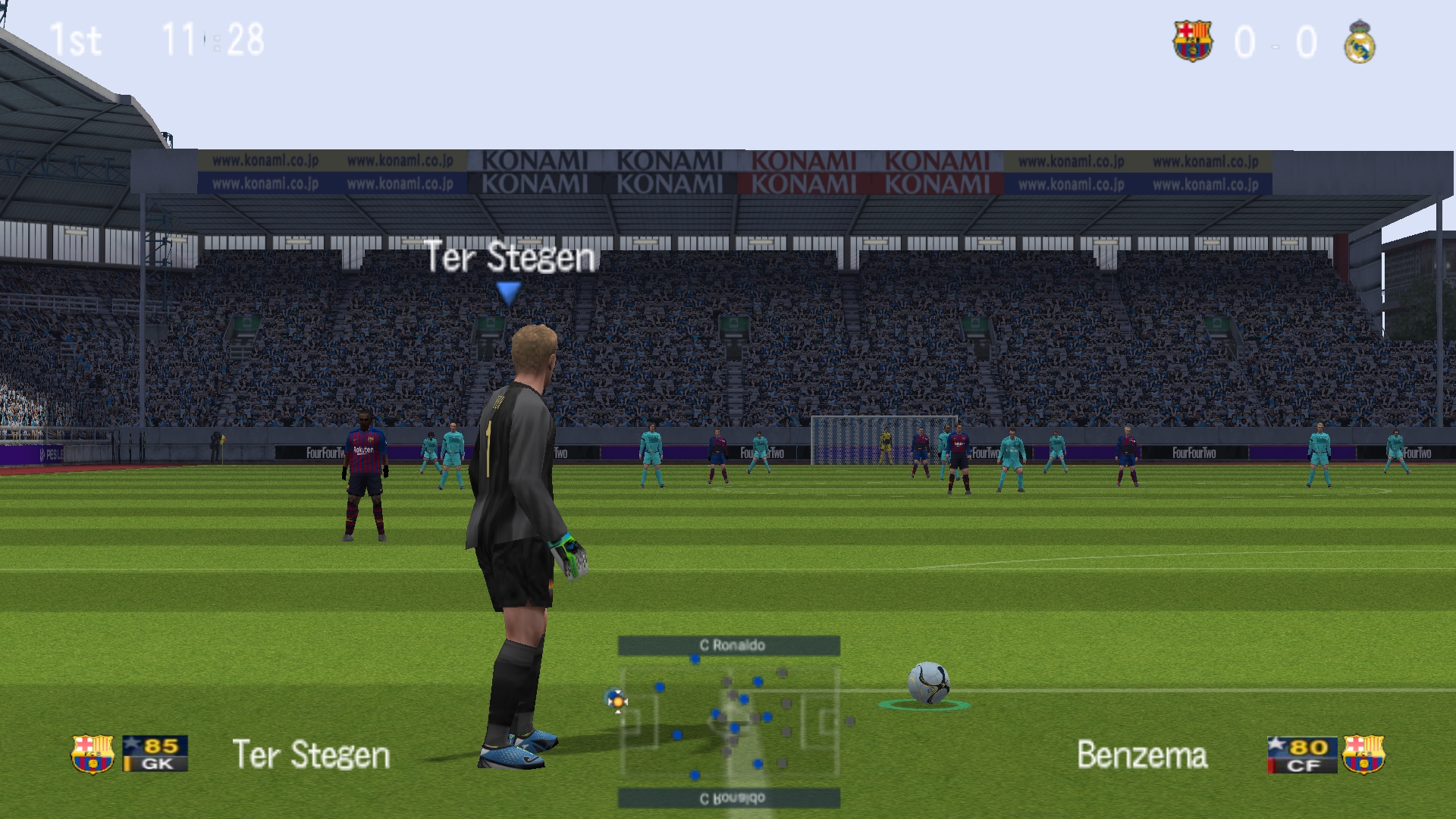 اسکرین شات 1 بازی فوتبال PES6 نسخه 2019