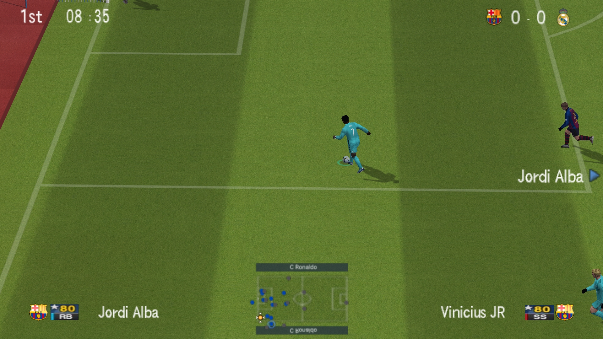 اسکرین شات 3 بازی فوتبال PES6 نسخه 2019
