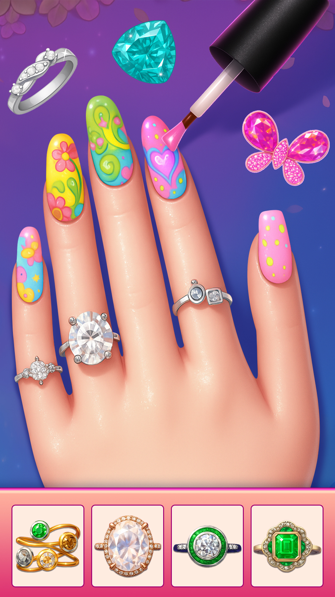 اسکرین شات 4 بازی Glam Nail Art Salon Games
