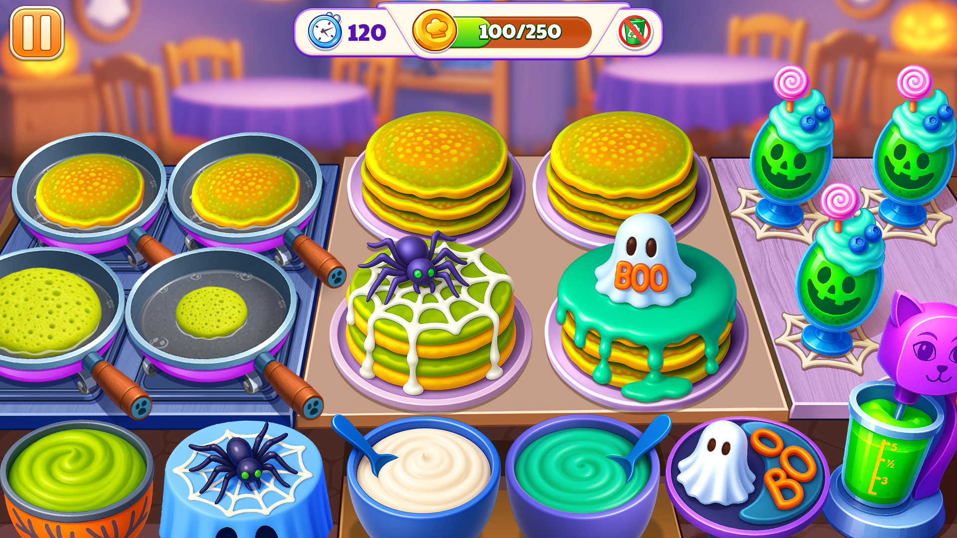 اسکرین شات 1 بازی Halloween Cooking Madness Game