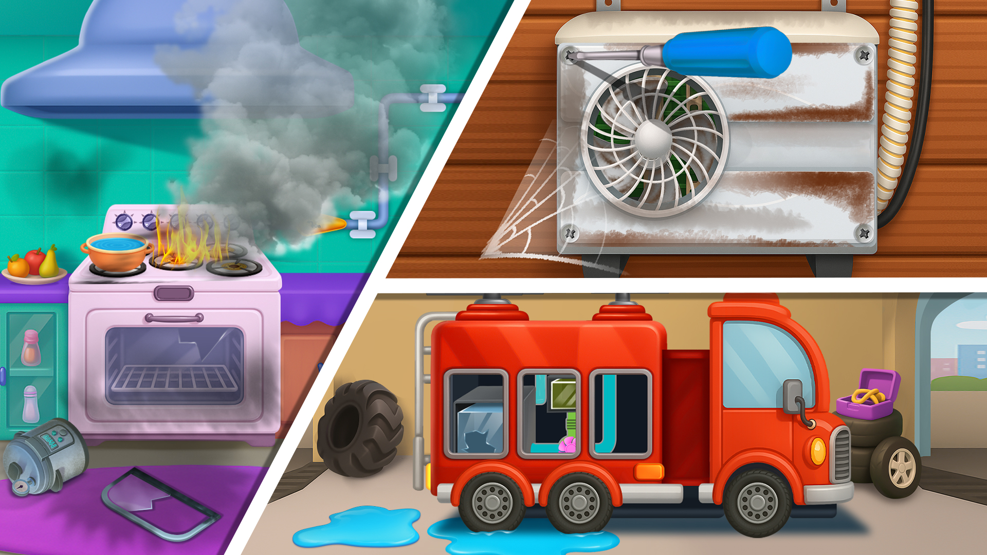 اسکرین شات 3 بازی House Clean, Fix & Repair Game