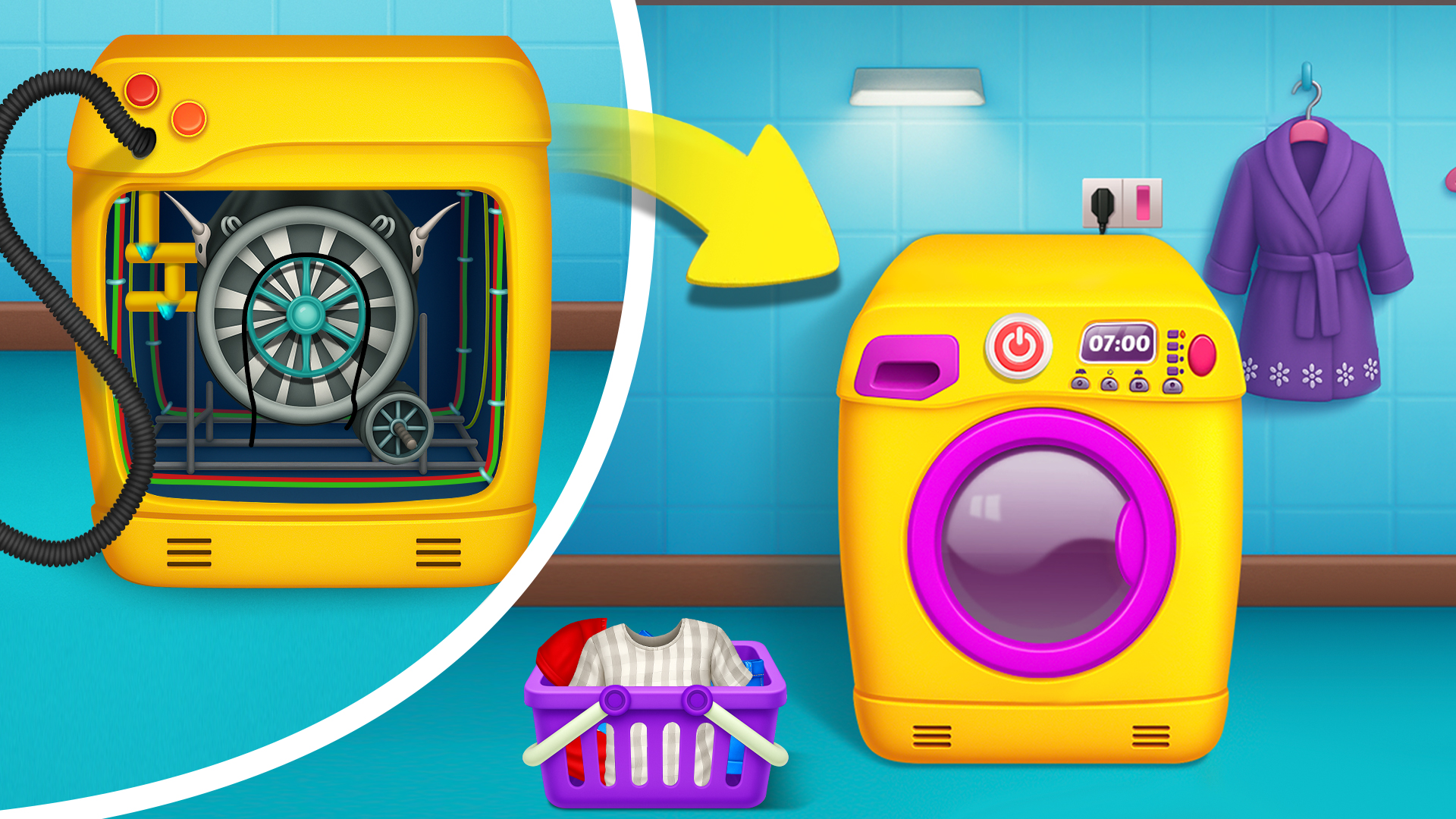 اسکرین شات 1 بازی House Clean, Fix & Repair Game