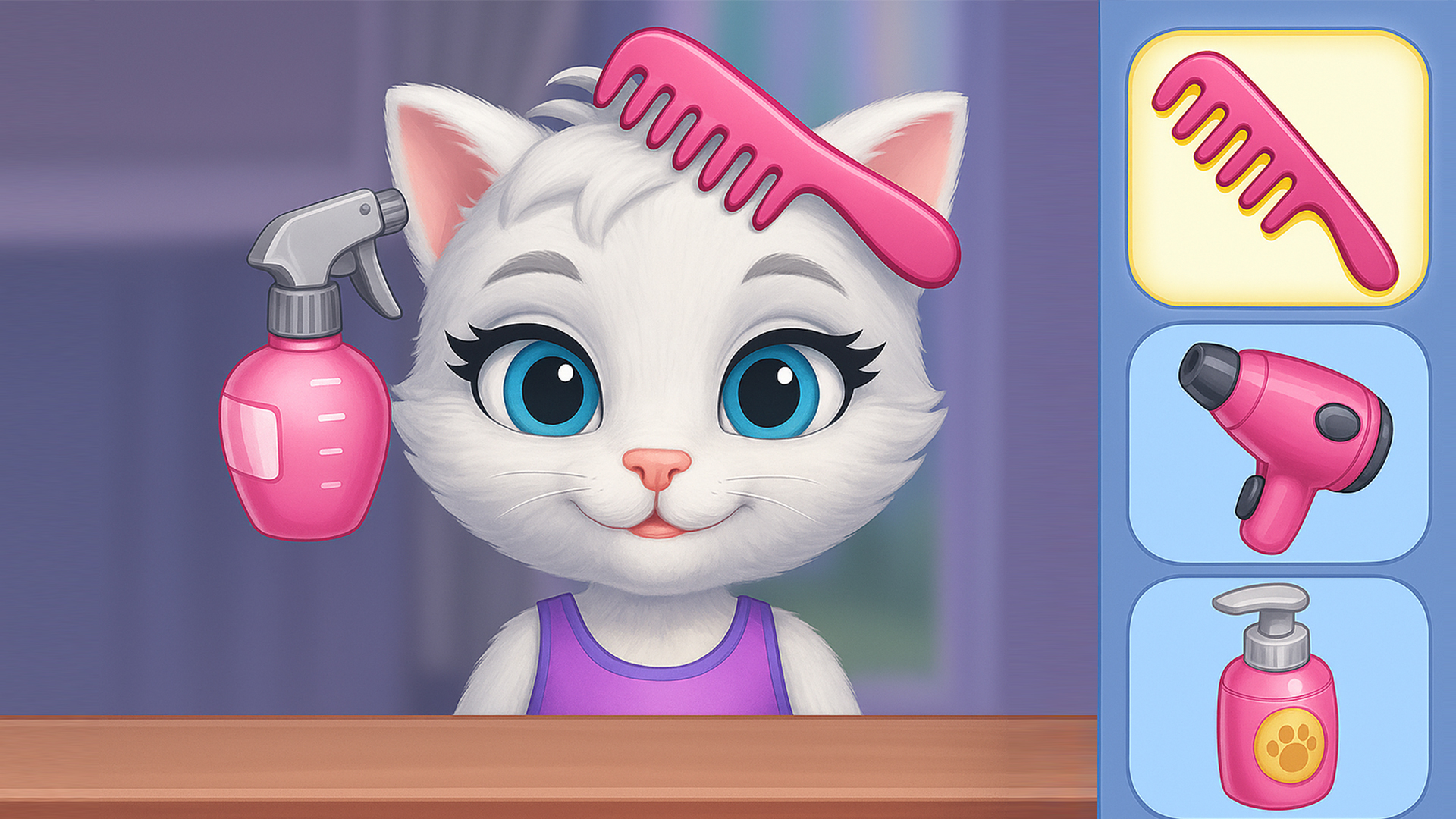 اسکرین شات 3 بازی Kitty Cat Daycare Salon Games