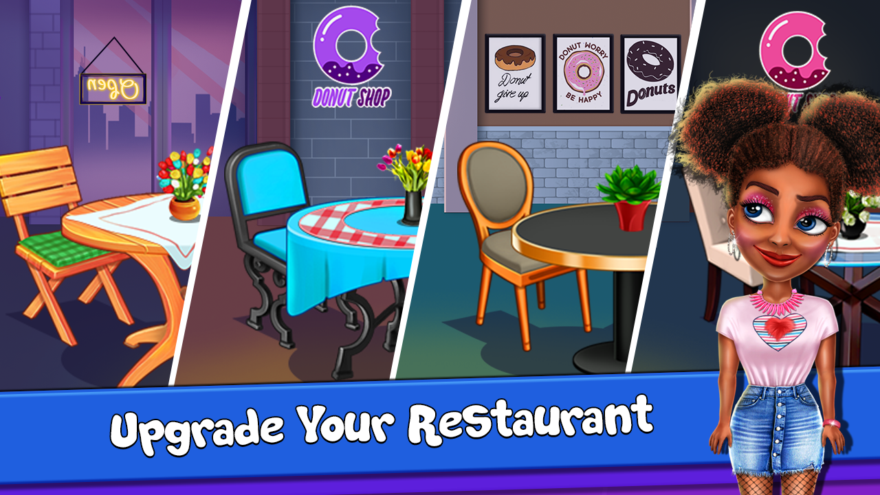 اسکرین شات 7 برنامه My Donut Truck - Cooking Games