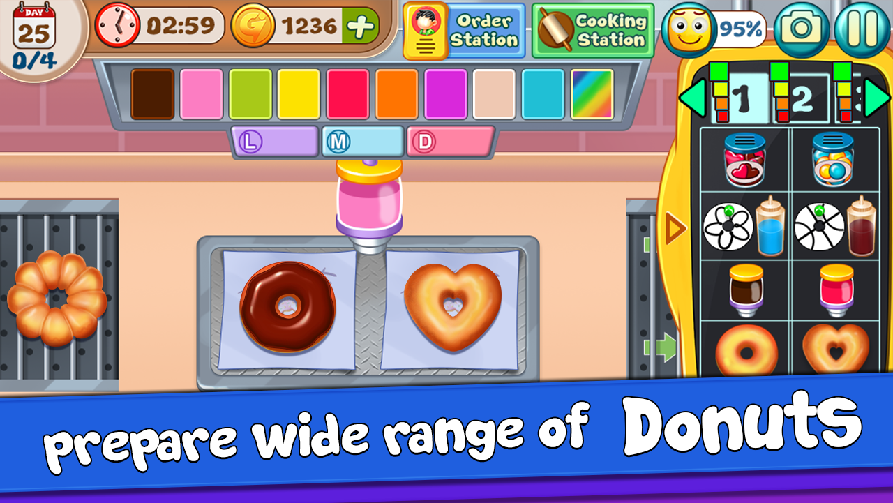اسکرین شات 3 برنامه My Donut Truck - Cooking Games