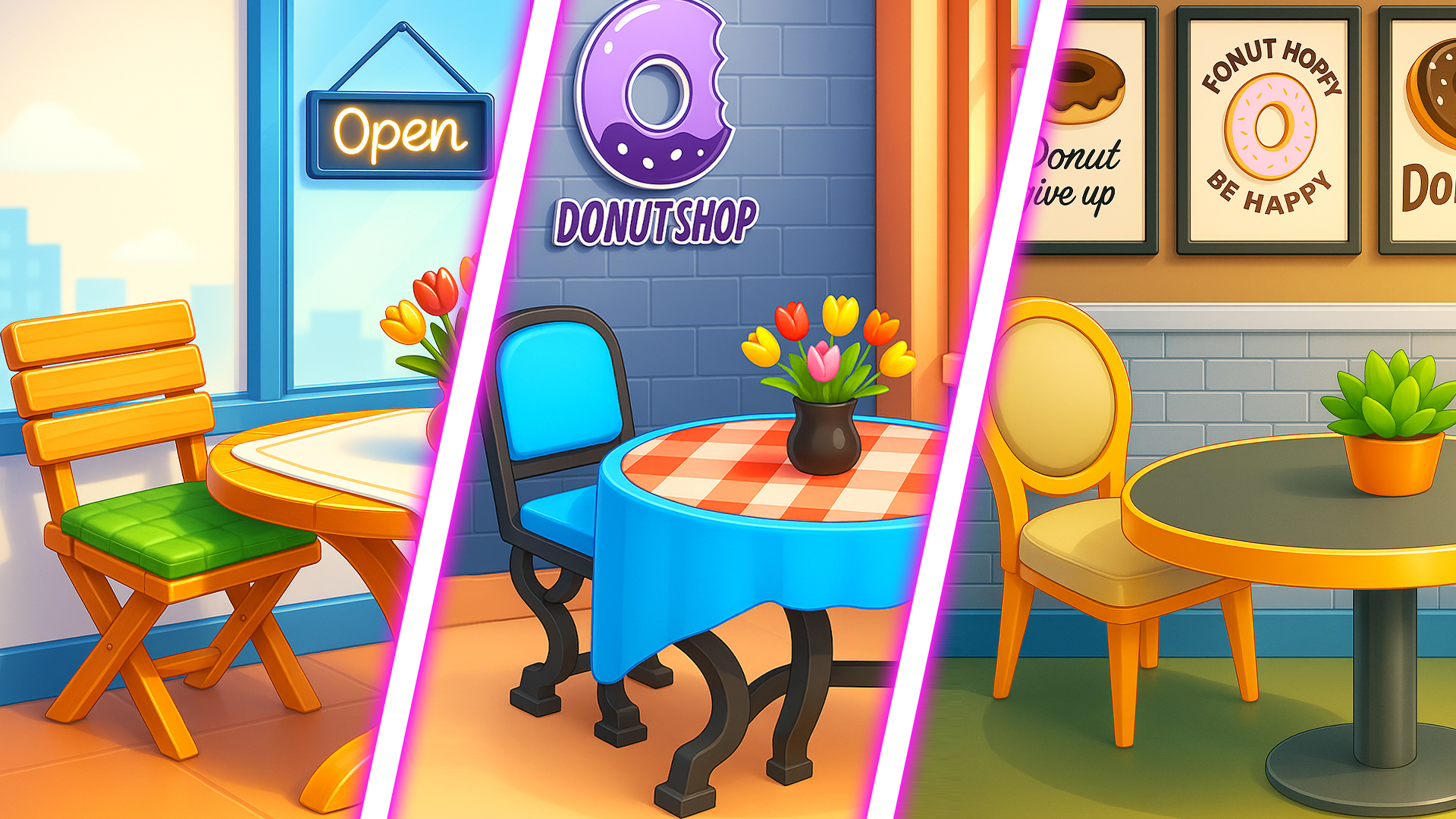 اسکرین شات 5 برنامه My Donut Truck - Cooking Games