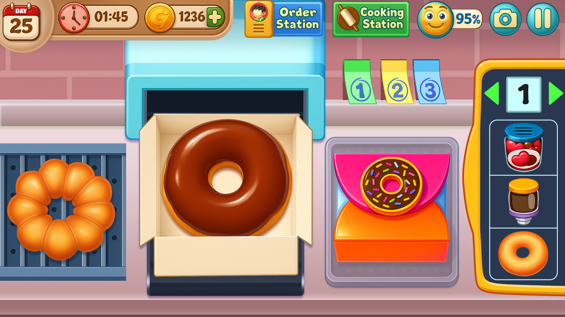 اسکرین شات 4 برنامه My Donut Truck - Cooking Games